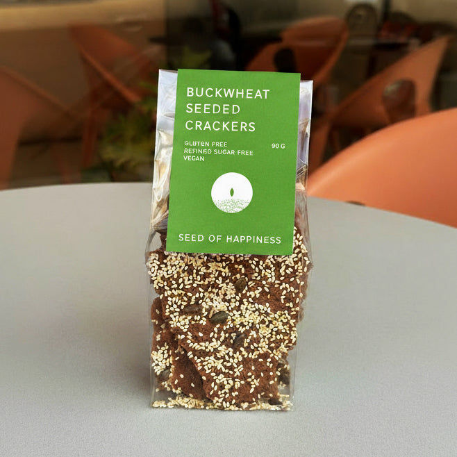 Seed of Happiness Buckwheat Seeded Crackers