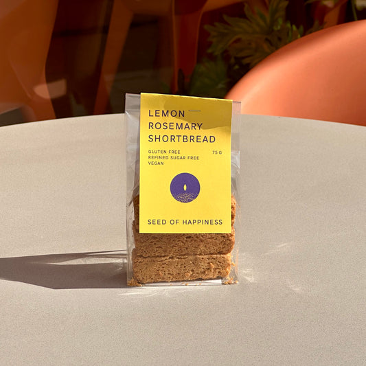 Seed of Happiness Lemon Rosemary Shortbread Biscuits