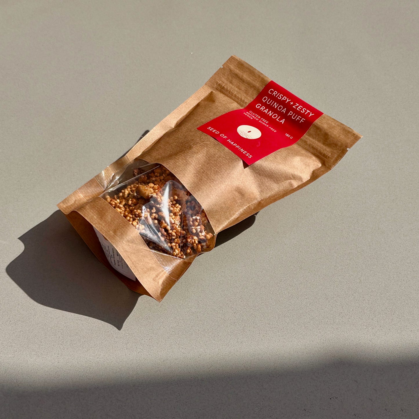 Seed of Happiness Crispy & Zesty Quinoa Puff Granola