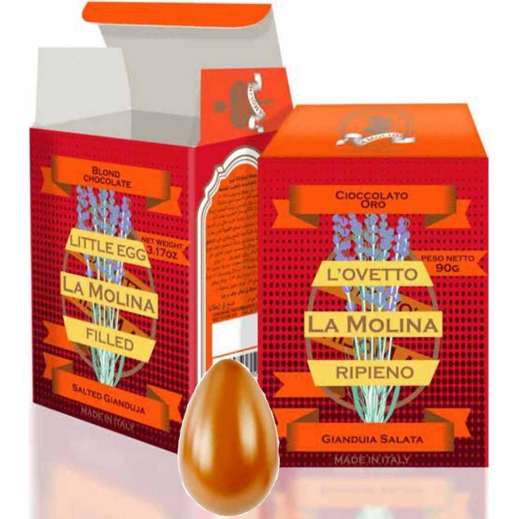 La Molina Little Eggs Blond Chocolate with Salted Gianduja