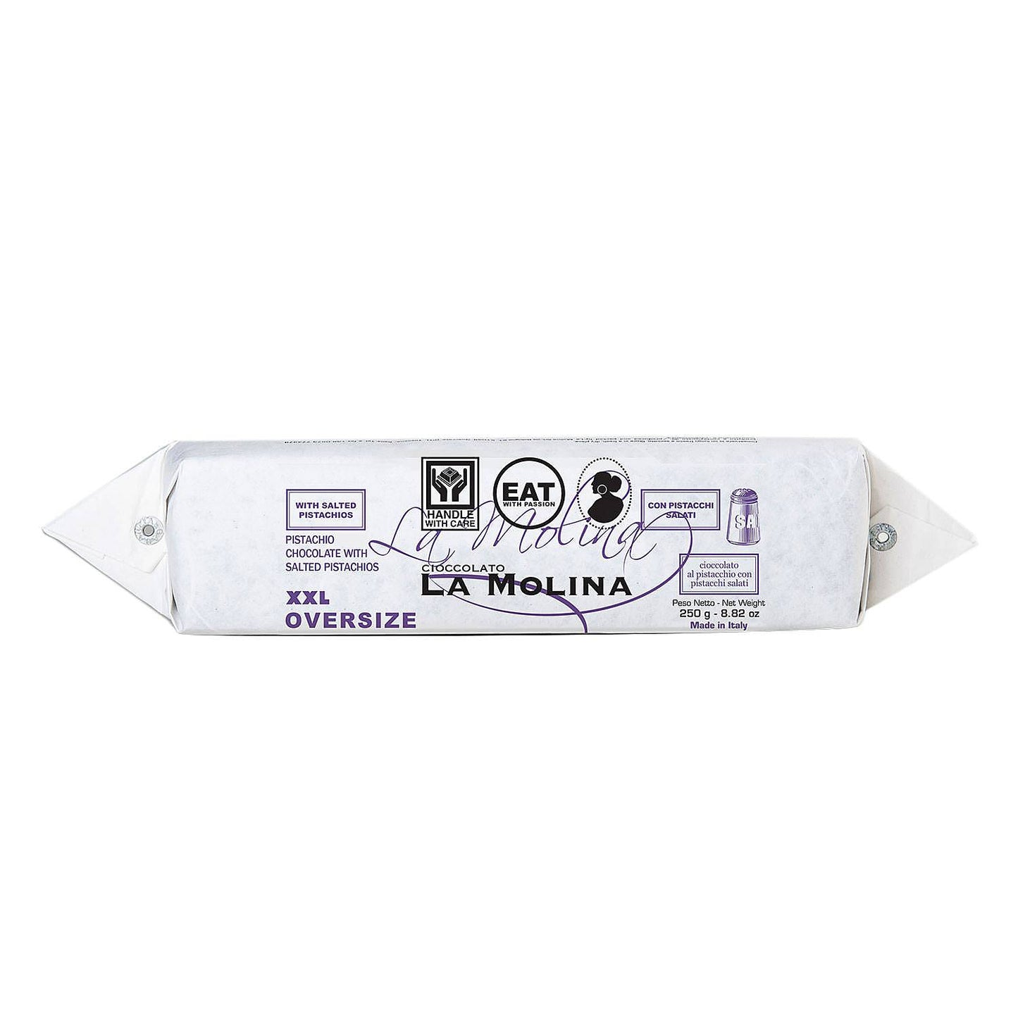 LA MOLINA XXL Salted Pistachios White Gianduja 250gr